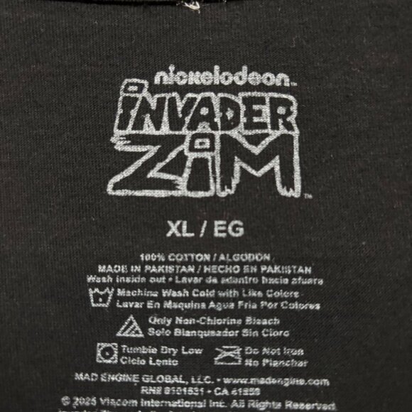 Invader Zim Cartoon T-Shirt Size Extra Large - Picture 4 of 4